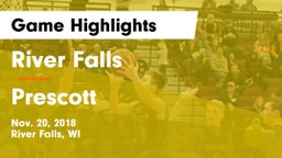 River Falls  vs Prescott  Game Highlights - Nov. 20, 2018