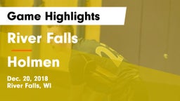 River Falls  vs Holmen  Game Highlights - Dec. 20, 2018