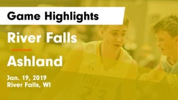 River Falls  vs Ashland  Game Highlights - Jan. 19, 2019