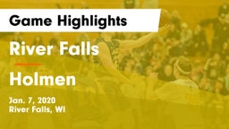 River Falls  vs Holmen  Game Highlights - Jan. 7, 2020