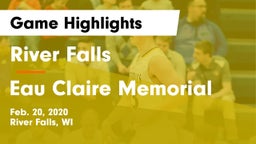 River Falls  vs Eau Claire Memorial  Game Highlights - Feb. 20, 2020