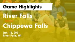 River Falls  vs Chippewa Falls  Game Highlights - Jan. 15, 2021