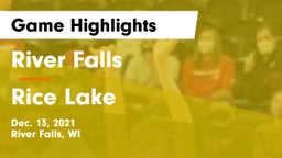 River Falls  vs Rice Lake  Game Highlights - Dec. 13, 2021