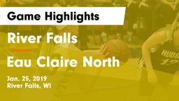 River Falls  vs Eau Claire North  Game Highlights - Jan. 25, 2019
