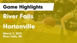 River Falls  vs Hortonville  Game Highlights - March 2, 2019