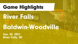 River Falls  vs Baldwin-Woodville  Game Highlights - Jan. 25, 2021