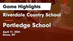 Riverdale Country School vs Portledge School Game Highlights - April 17, 2024