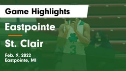 Eastpointe  vs St. Clair  Game Highlights - Feb. 9, 2022