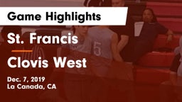 St. Francis  vs Clovis West Game Highlights - Dec. 7, 2019