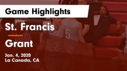 St. Francis  vs Grant Game Highlights - Jan. 4, 2020