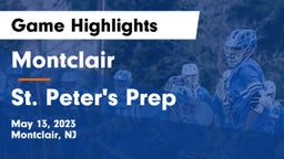 Montclair  vs St. Peter's Prep  Game Highlights - May 13, 2023