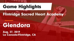 Flintridge Sacred Heart Academy vs Glendora Game Highlights - Aug. 27, 2019