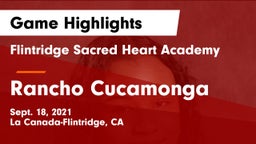 Flintridge Sacred Heart Academy vs Rancho Cucamonga  Game Highlights - Sept. 18, 2021