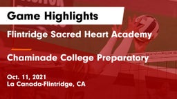 Flintridge Sacred Heart Academy vs Chaminade College Preparatory Game Highlights - Oct. 11, 2021
