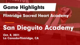 Flintridge Sacred Heart Academy vs San Dieguito Academy Game Highlights - Oct. 8, 2021