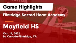 Flintridge Sacred Heart Academy vs Mayfield HS Game Highlights - Oct. 14, 2022
