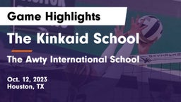 The Kinkaid School vs The Awty International School Game Highlights - Oct. 12, 2023
