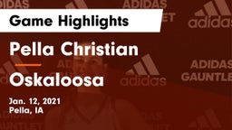 Pella Christian  vs Oskaloosa  Game Highlights - Jan. 12, 2021