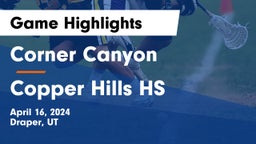 Corner Canyon  vs Copper Hills HS Game Highlights - April 16, 2024