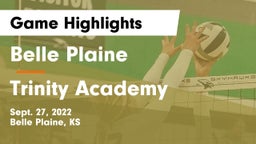 Belle Plaine  vs Trinity Academy  Game Highlights - Sept. 27, 2022