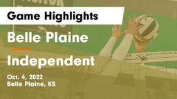 Belle Plaine  vs Independent Game Highlights - Oct. 4, 2022