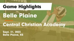 Belle Plaine  vs Central Christian Academy Game Highlights - Sept. 21, 2023