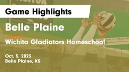 Belle Plaine  vs Wichita Gladiators Homeschool Game Highlights - Oct. 5, 2023