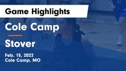 Cole Camp  vs Stover   Game Highlights - Feb. 15, 2022