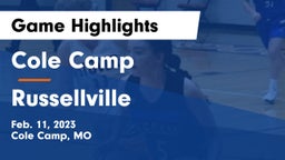 Cole Camp  vs Russellville  Game Highlights - Feb. 11, 2023