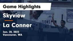Skyview  vs La Conner  Game Highlights - Jan. 28, 2023