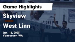Skyview  vs West Linn  Game Highlights - Jan. 16, 2023