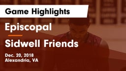 Episcopal  vs Sidwell Friends  Game Highlights - Dec. 20, 2018
