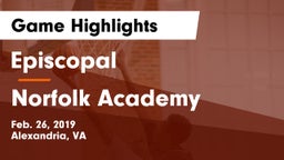Episcopal  vs Norfolk Academy Game Highlights - Feb. 26, 2019
