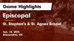 Episcopal  vs St. Stephen's & St. Agnes School Game Highlights - Jan. 14, 2022