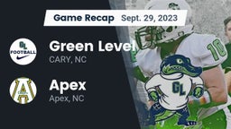 Recap: Green Level  vs. Apex  2023
