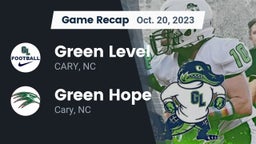 Recap: Green Level  vs. Green Hope  2023