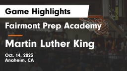 Fairmont Prep Academy vs Martin Luther King  Game Highlights - Oct. 14, 2023