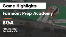 Fairmont Prep Academy vs SGA Game Highlights - Feb. 26, 2024