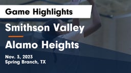 Smithson Valley  vs Alamo Heights  Game Highlights - Nov. 3, 2023