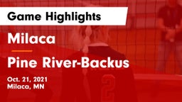 Milaca  vs Pine River-Backus Game Highlights - Oct. 21, 2021