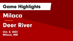 Milaca  vs Deer River  Game Highlights - Oct. 8, 2022