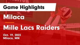 Milaca  vs Mille Lacs Raiders Game Highlights - Oct. 19, 2023