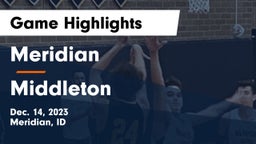 Meridian  vs Middleton  Game Highlights - Dec. 14, 2023