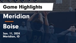 Meridian  vs Boise  Game Highlights - Jan. 11, 2024