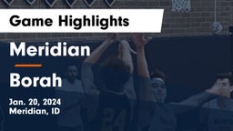 Meridian  vs Borah  Game Highlights - Jan. 20, 2024