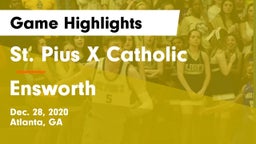 St. Pius X Catholic  vs Ensworth Game Highlights - Dec. 28, 2020