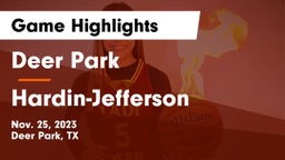 Deer Park  vs Hardin-Jefferson  Game Highlights - Nov. 25, 2023