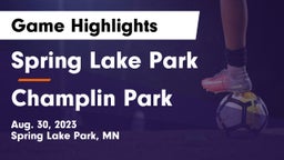 Spring Lake Park  vs Champlin Park  Game Highlights - Aug. 30, 2023