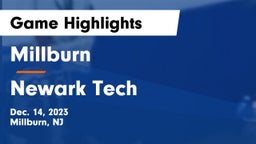 Millburn  vs Newark Tech  Game Highlights - Dec. 14, 2023
