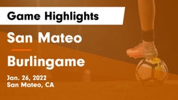 San Mateo  vs Burlingame  Game Highlights - Jan. 26, 2022